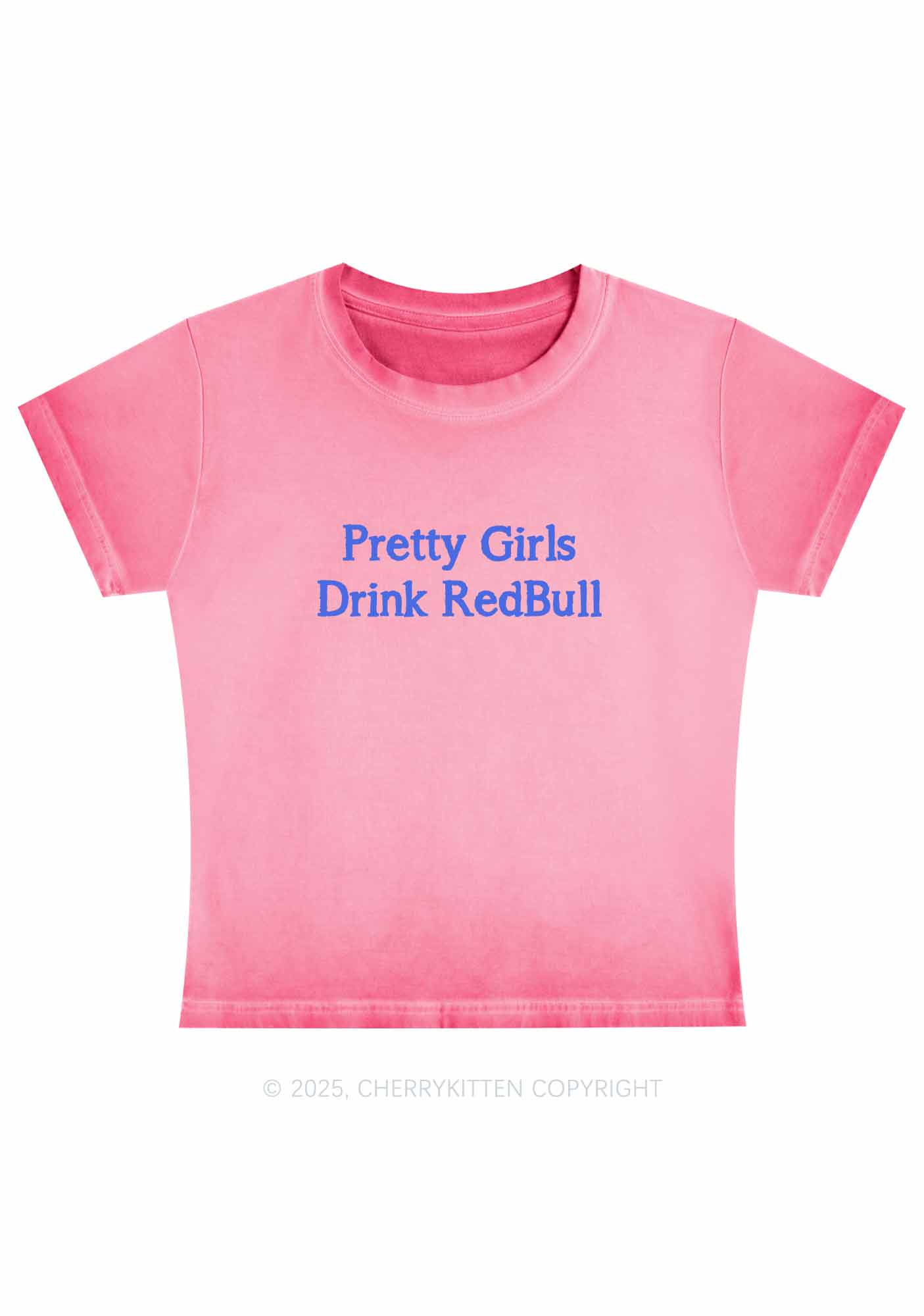 Pretty Girls Drink Red Y2K Vintage Classic Tee Cherrykitten
