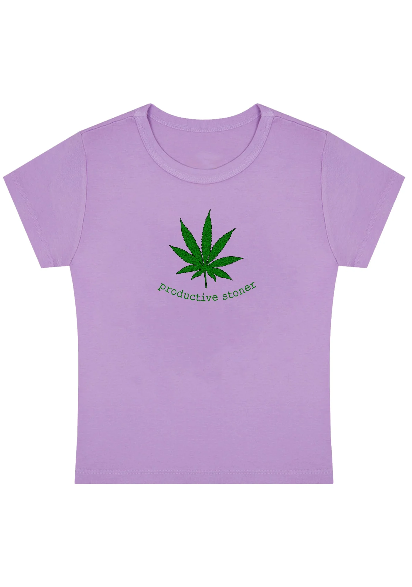 Productive Stoner Y2K Baby Tee - Image 3