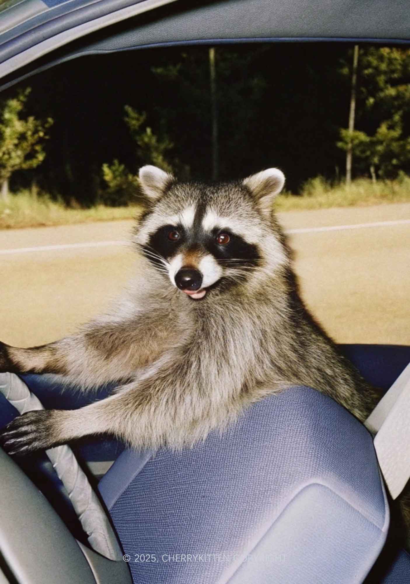 Raccoon Driver Y2K Mesh Muscle Tank Cherrykitten - Image 2