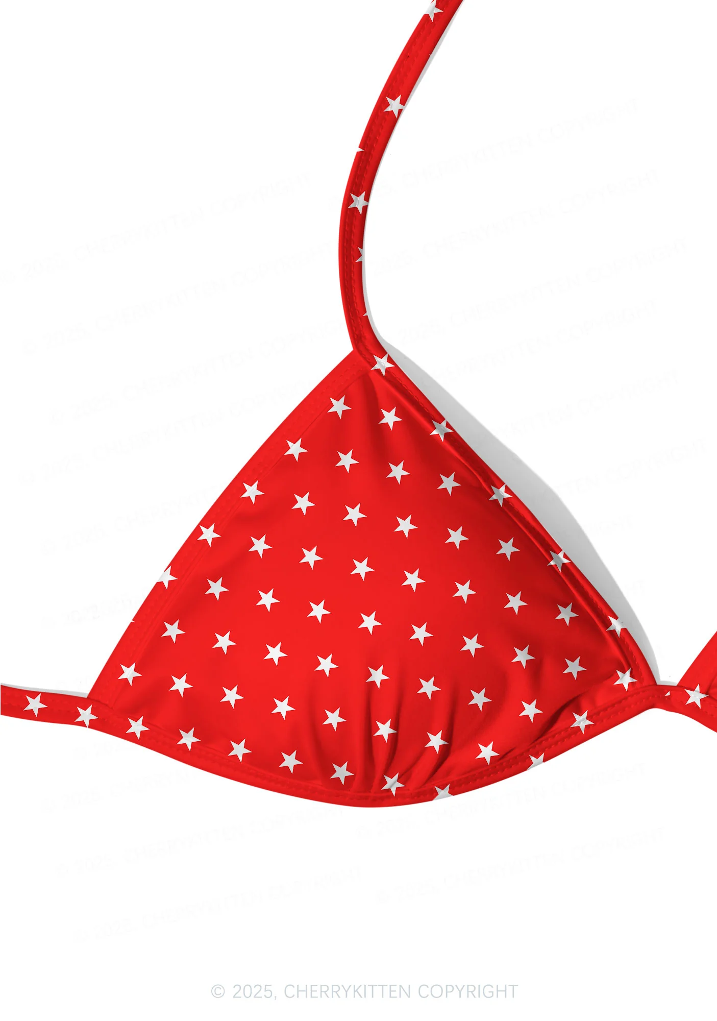 Red Star Y2K Print Bikini Set Cherrykitten - Image 4