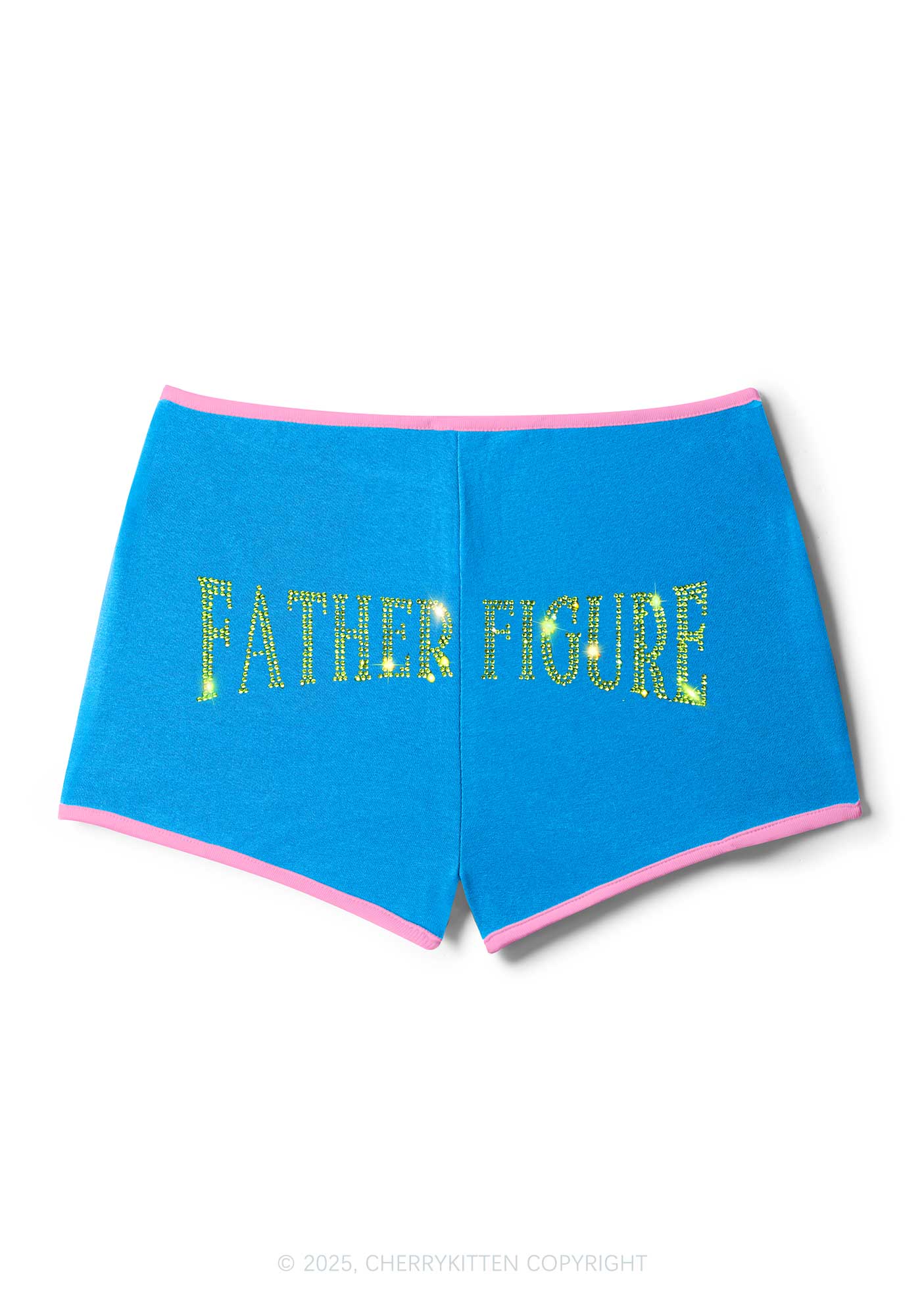 Rhinestone Father Figure Y2K Booty Shorts Cherrykitten - Image 5