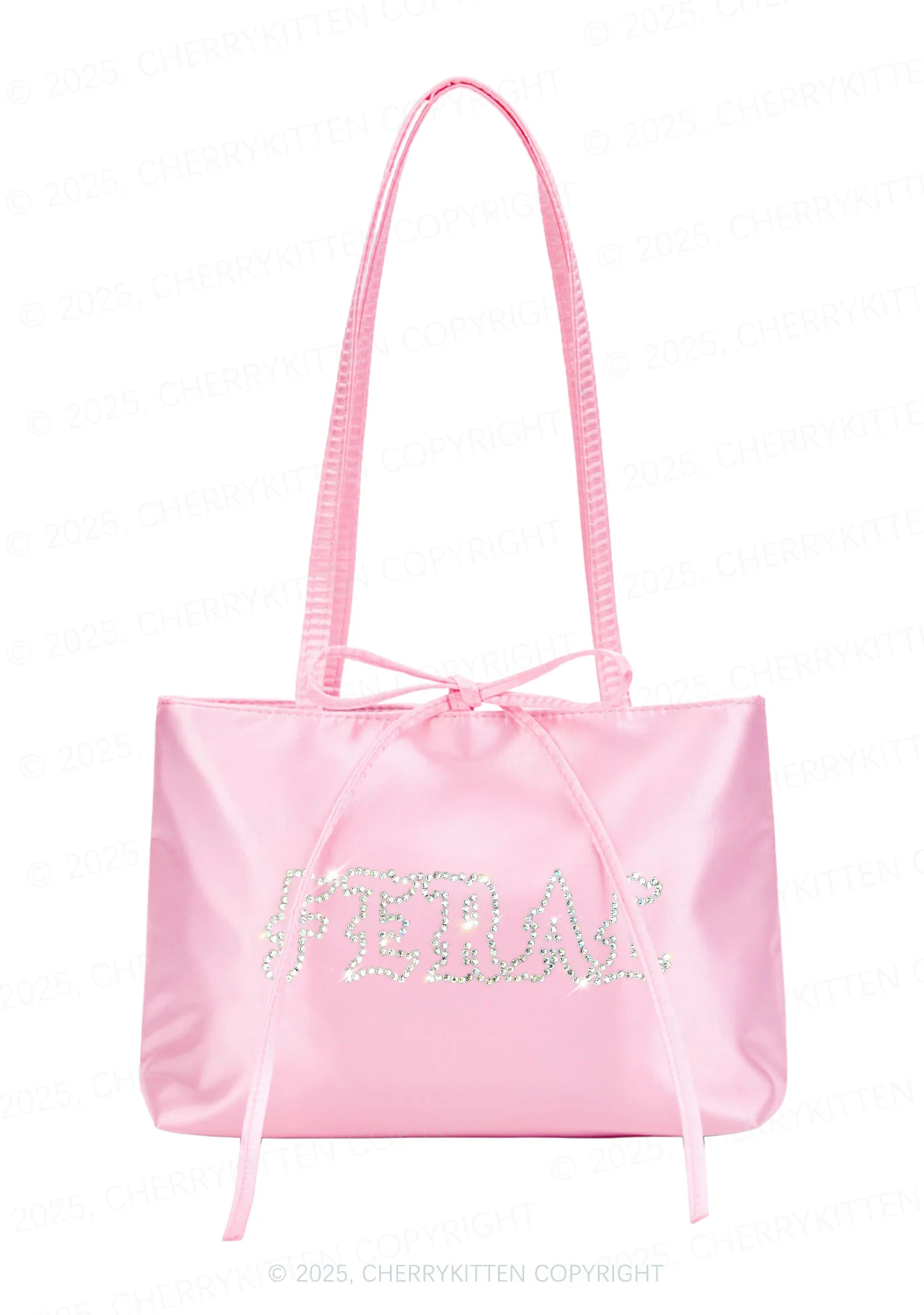 Rhinestone Feral Y2K Satin Bags Cherrykitten