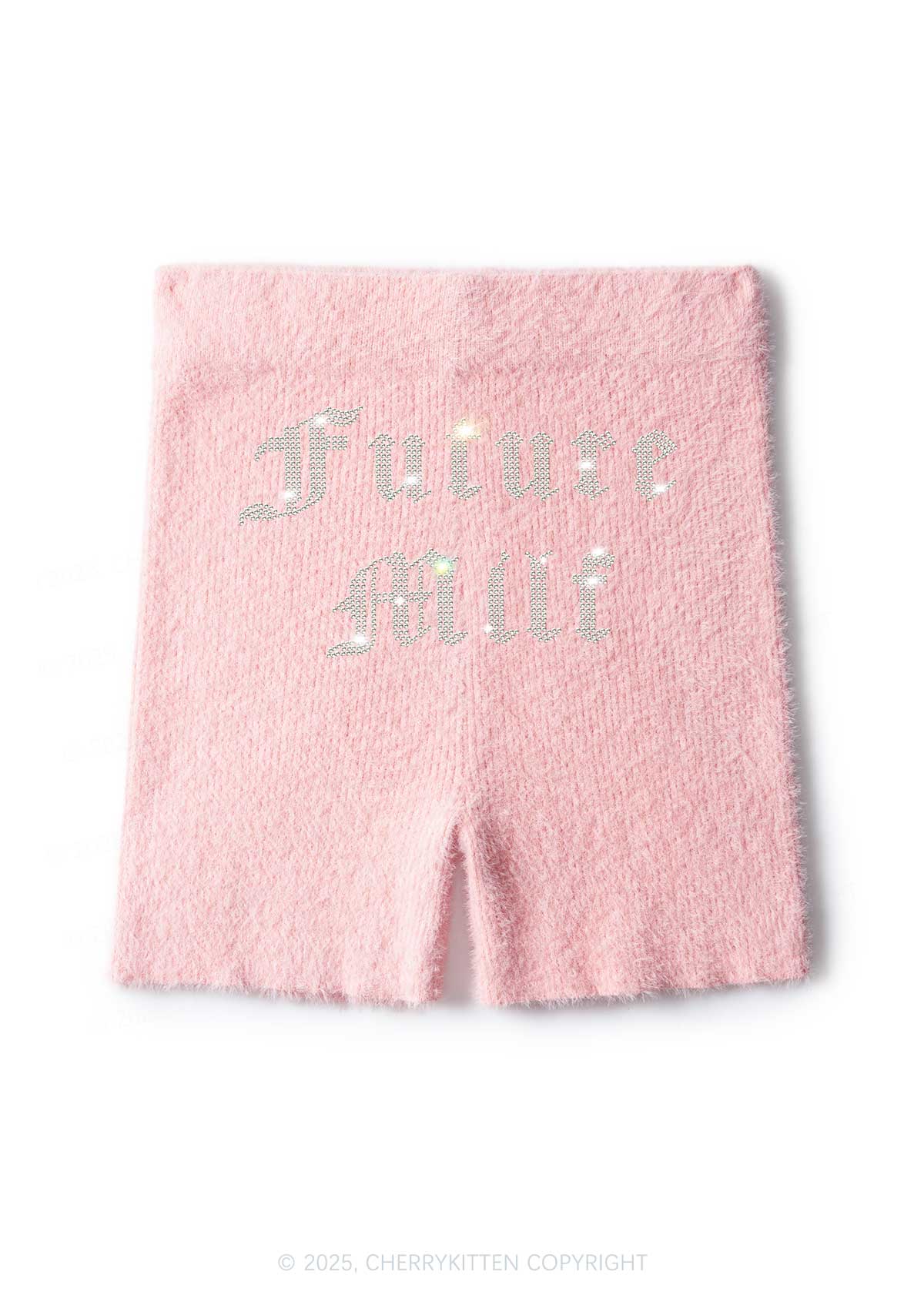 Rhinestone Future Mxxf Y2K Fluffy Shorts Cherrykitten - Image 3
