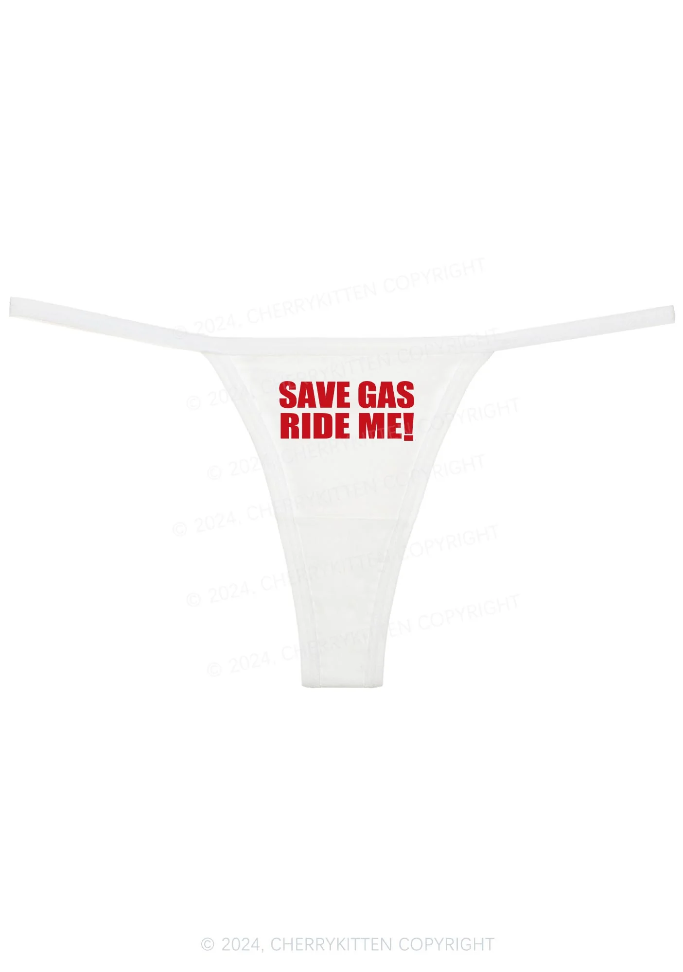 Save Gas Ride Me Y2K Flat String Thong Cherrykitten - Image 4