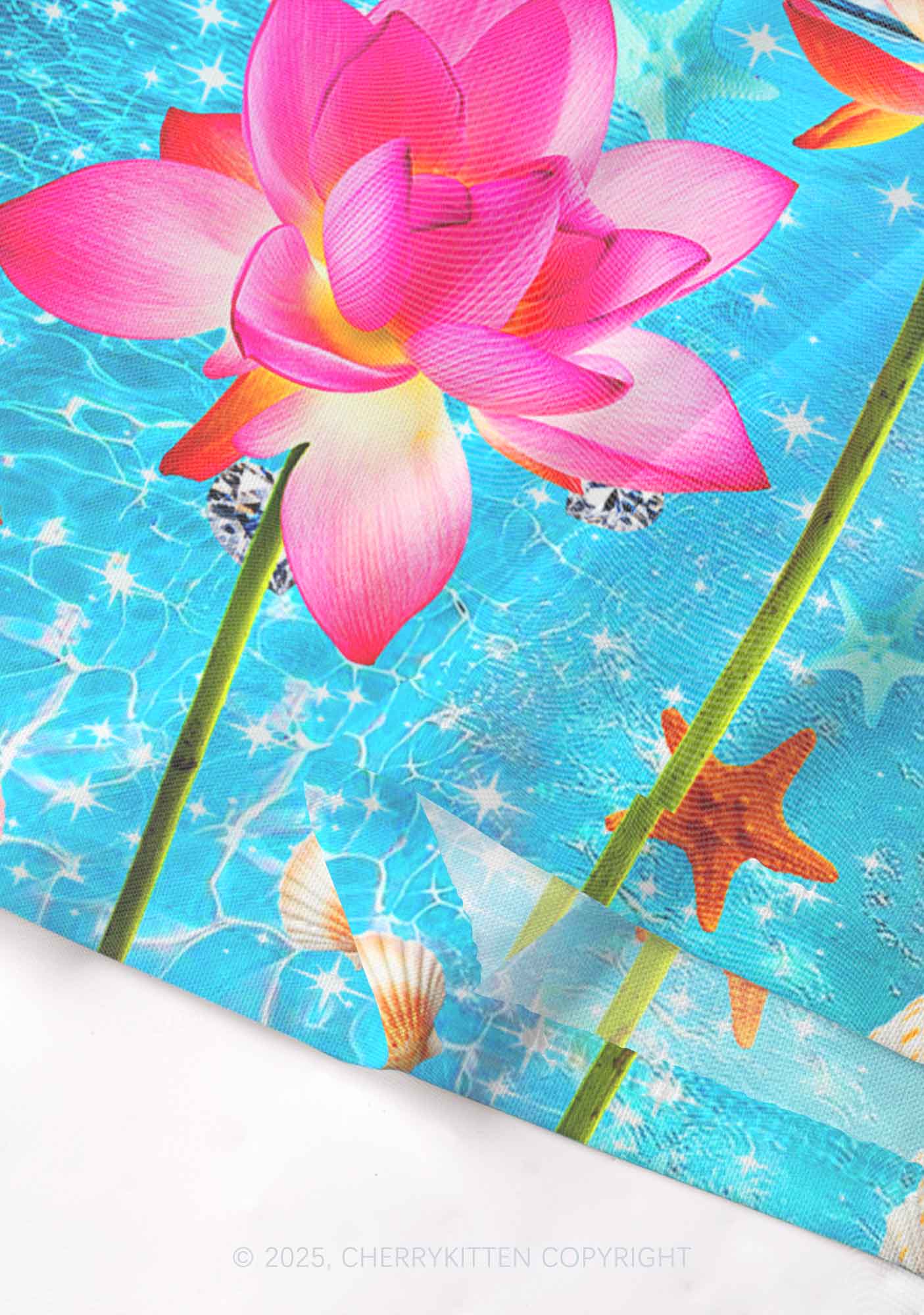 Seaside Lotus Y2K Mesh Cami Tank Cherrykitten - Image 4