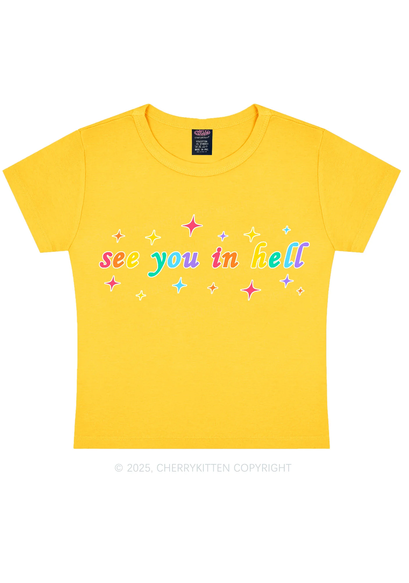 See You In Hell Pride Y2K Baby Tee Cherrykitten - Image 7