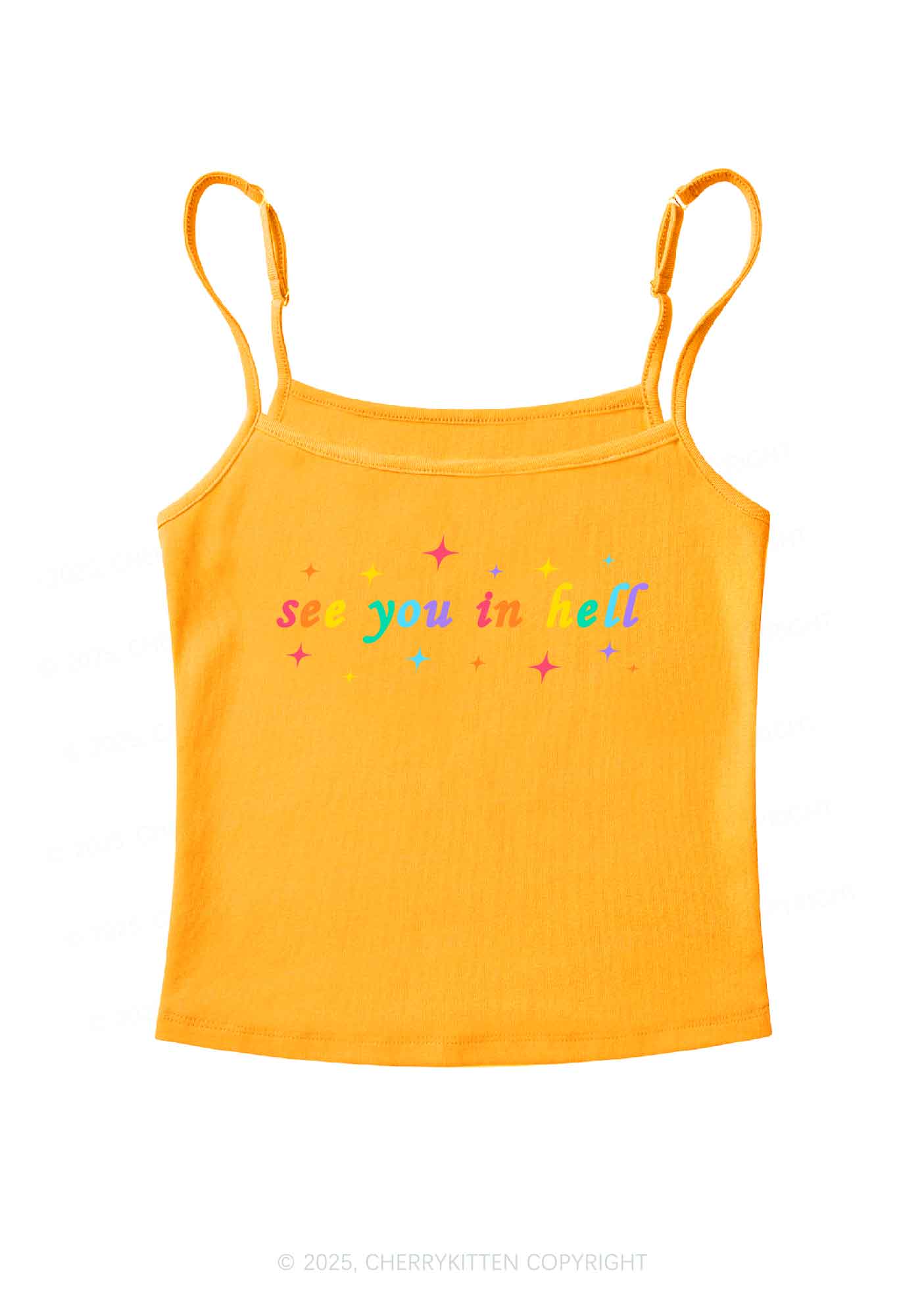 See You In Hell Y2K Spaghetti Strap Cami Cherrykitten - Image 7
