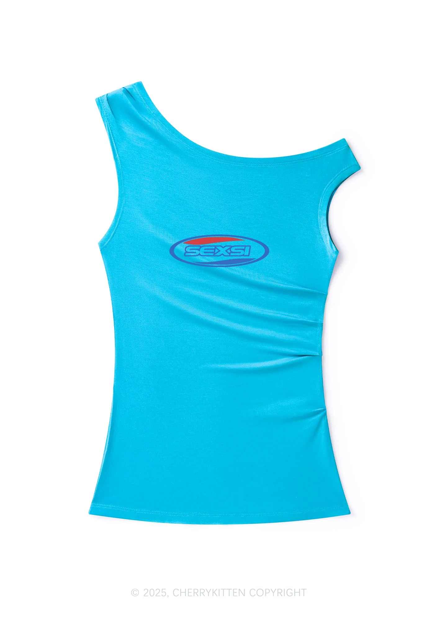 Sexsi Slogan Y2K Off Shoulder Tank Top Cherrykitten - Image 3