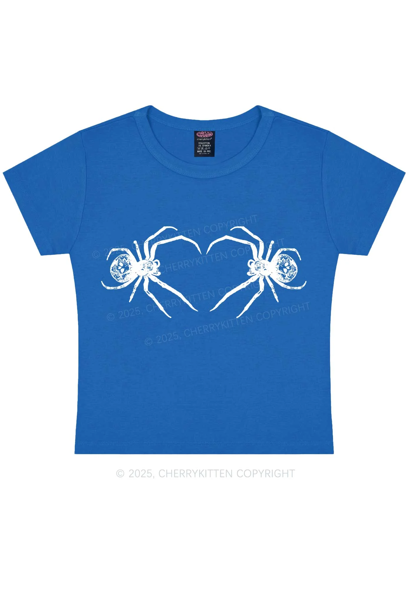 Skull Spider Y2K Baby Tee Cherrykitten - Image 9