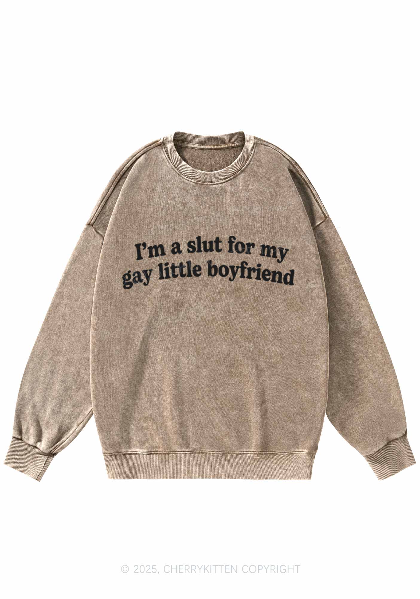 Slxt For My Gay BF Y2K Washed Sweatshirts Cherrykitten - Image 6