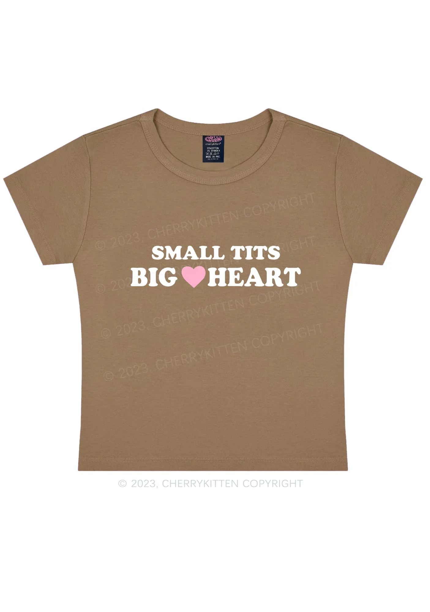 Small But Big Heart Y2K Baby Tee - Image 10