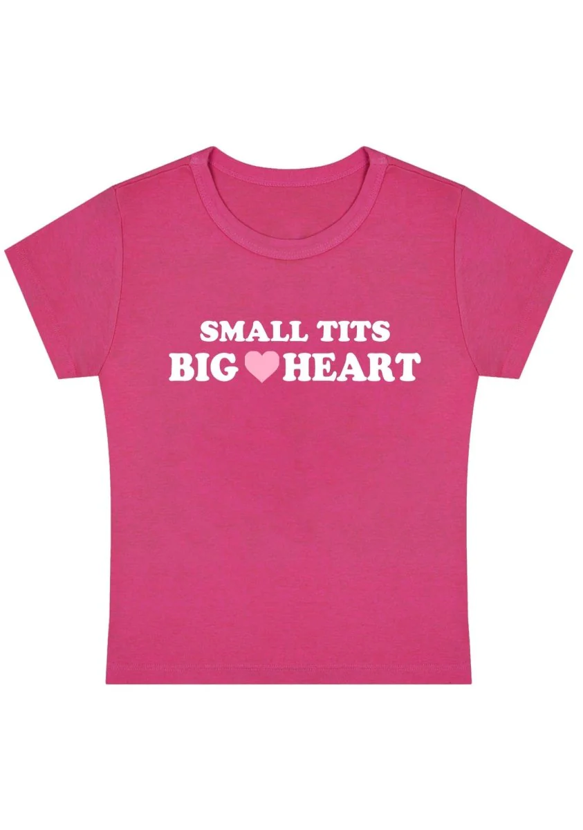 Small But Big Heart Y2K Baby Tee - Image 7