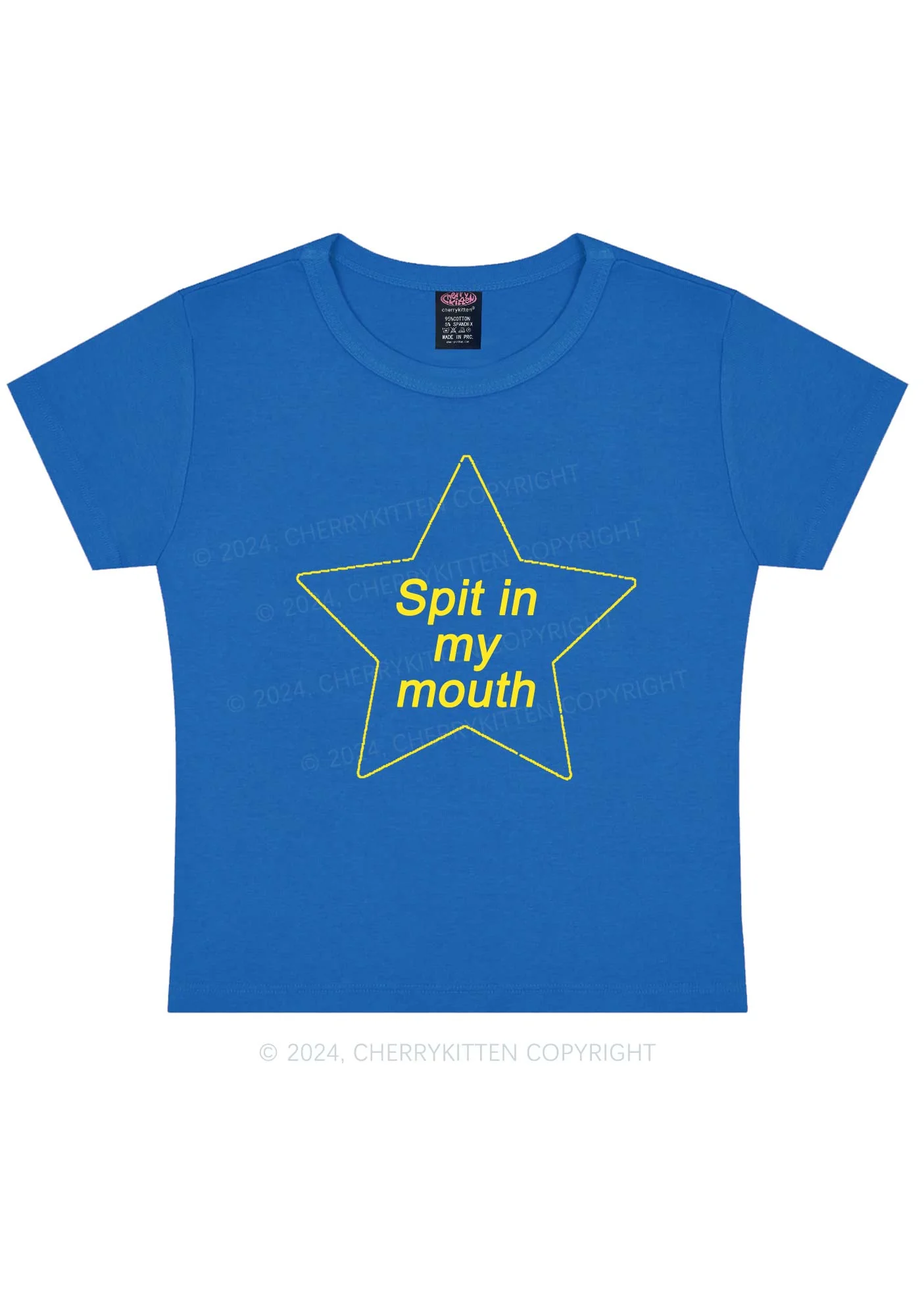 Spit In My Mouth Y2K Baby Tee Cherrykitten - Image 8