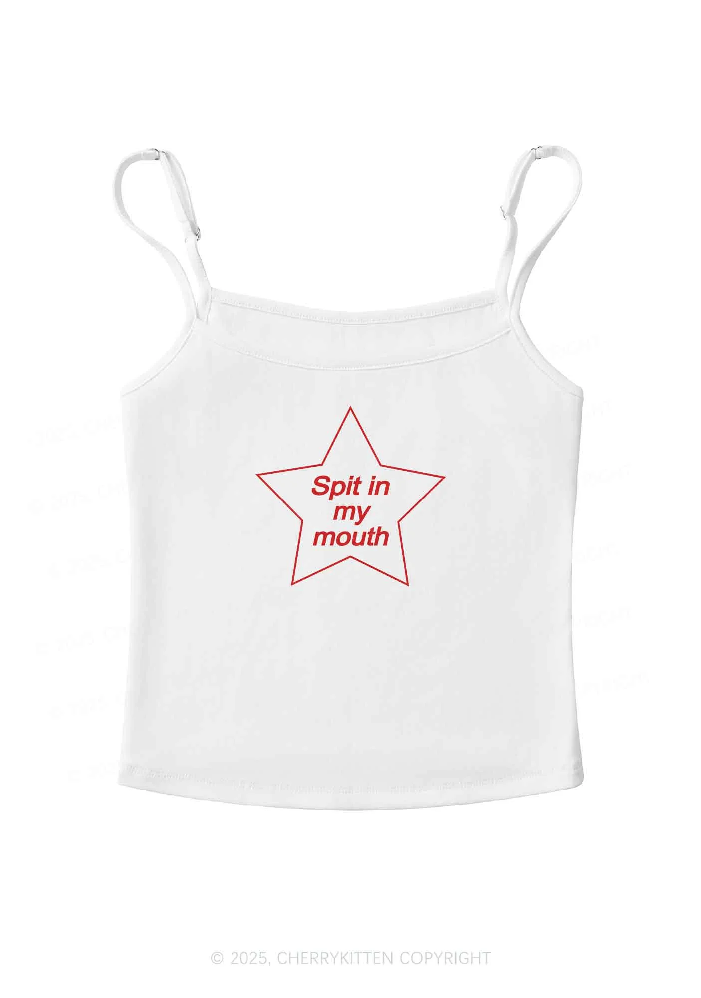Spit In My Mouth Y2K Spaghetti Strap Cami Cherrykitten