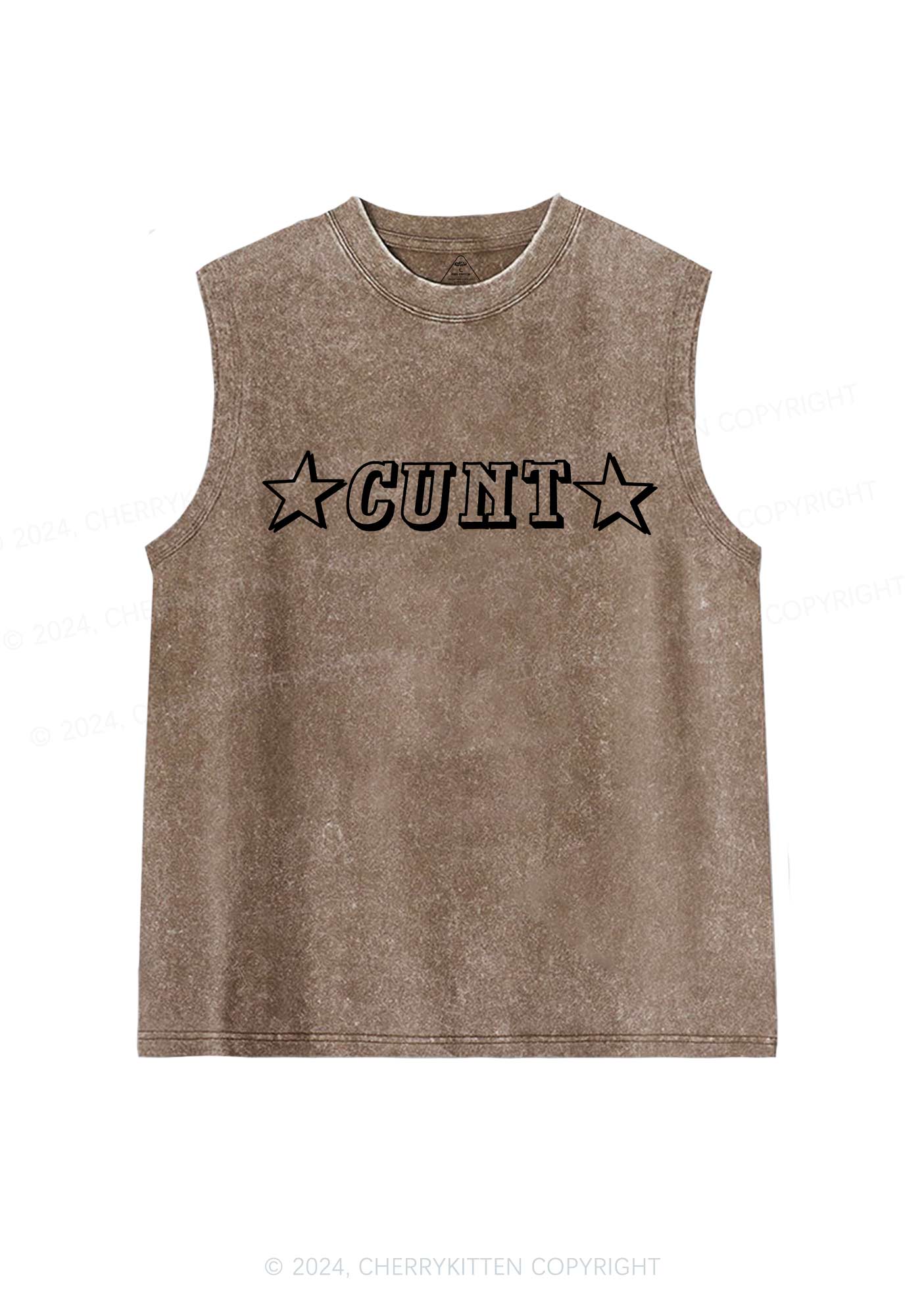 Star Count Y2K Washed Tank Cherrykitten - Image 6