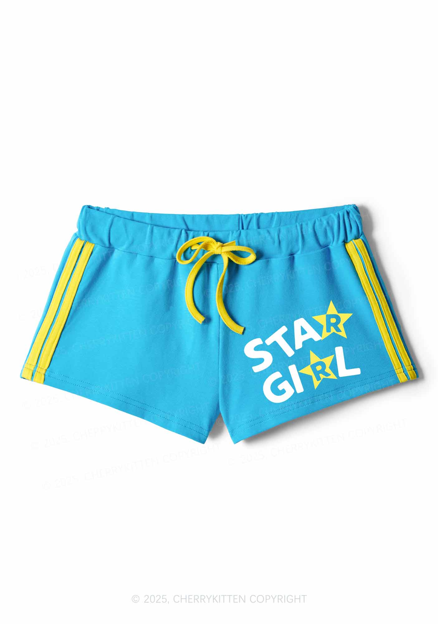 Star Girl Y2K Drawstring Mini Shorts Cherrykitten