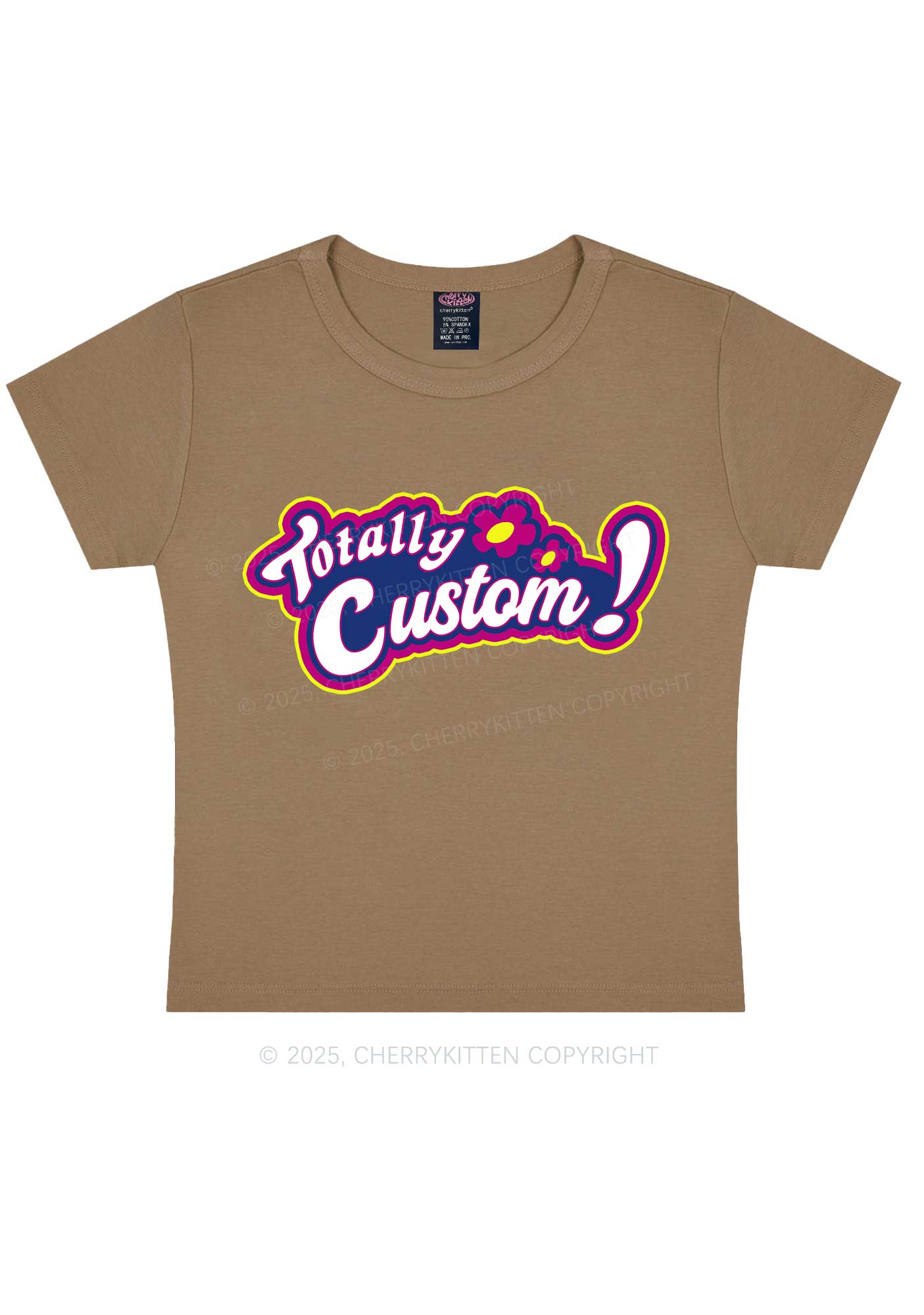 Totally Custom Y2K Baby Tee Cherrykitten - Image 9