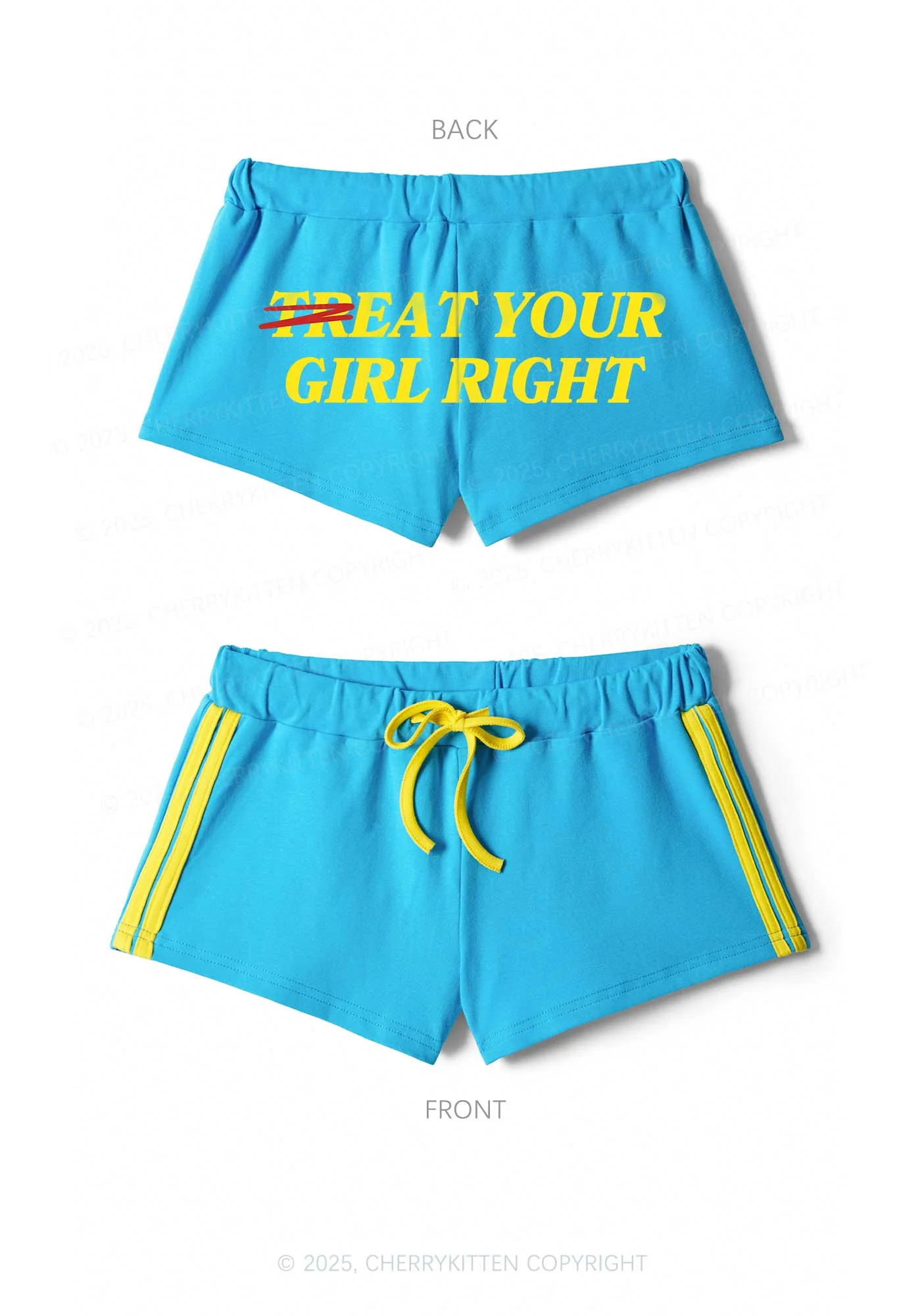 Treat Your Girl Right Y2K Drawstring Mini Shorts Cherrykitten - Image 5