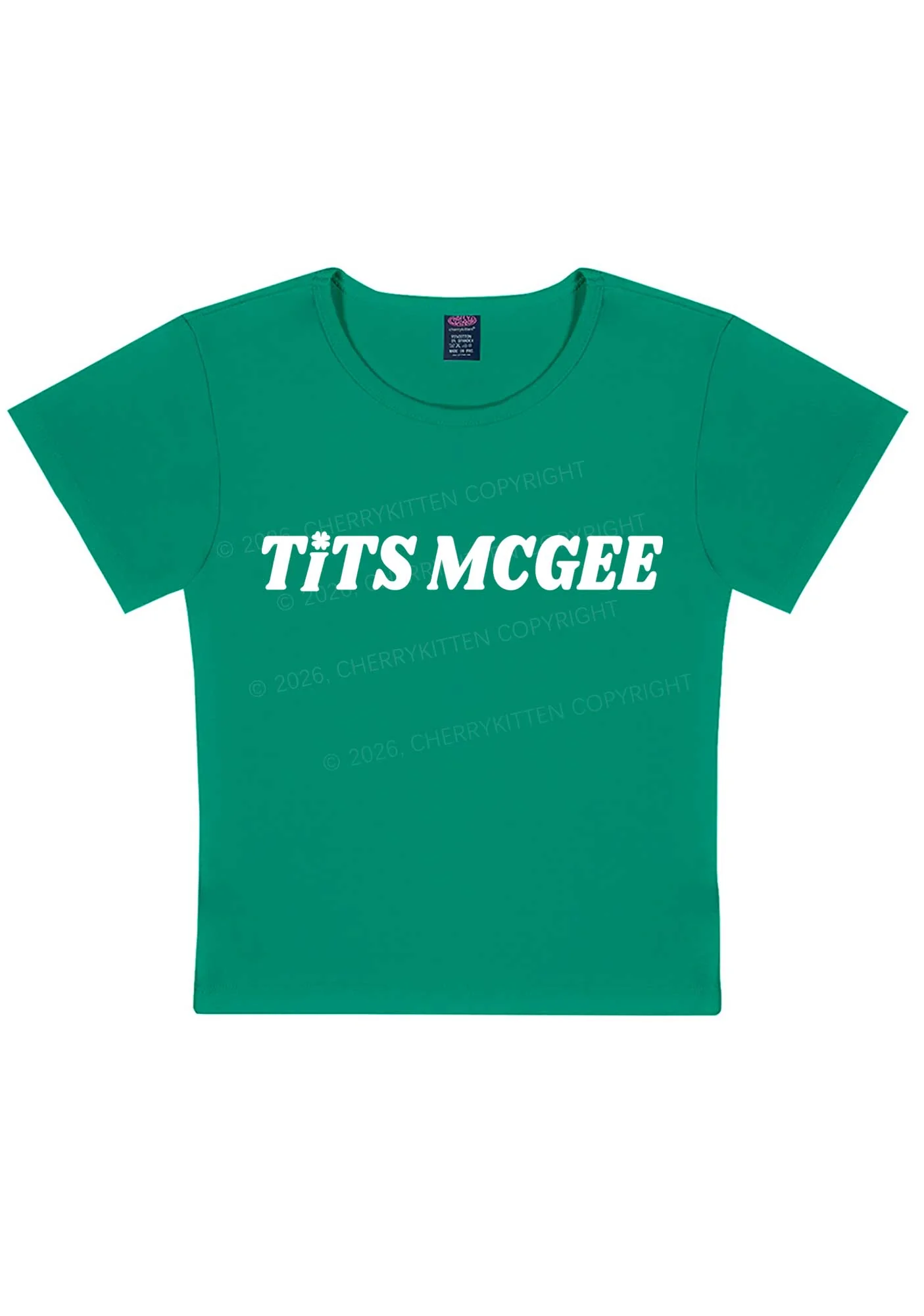 Txts Mcgee St Patricks Y2K Baby Tee Cherrykitten
