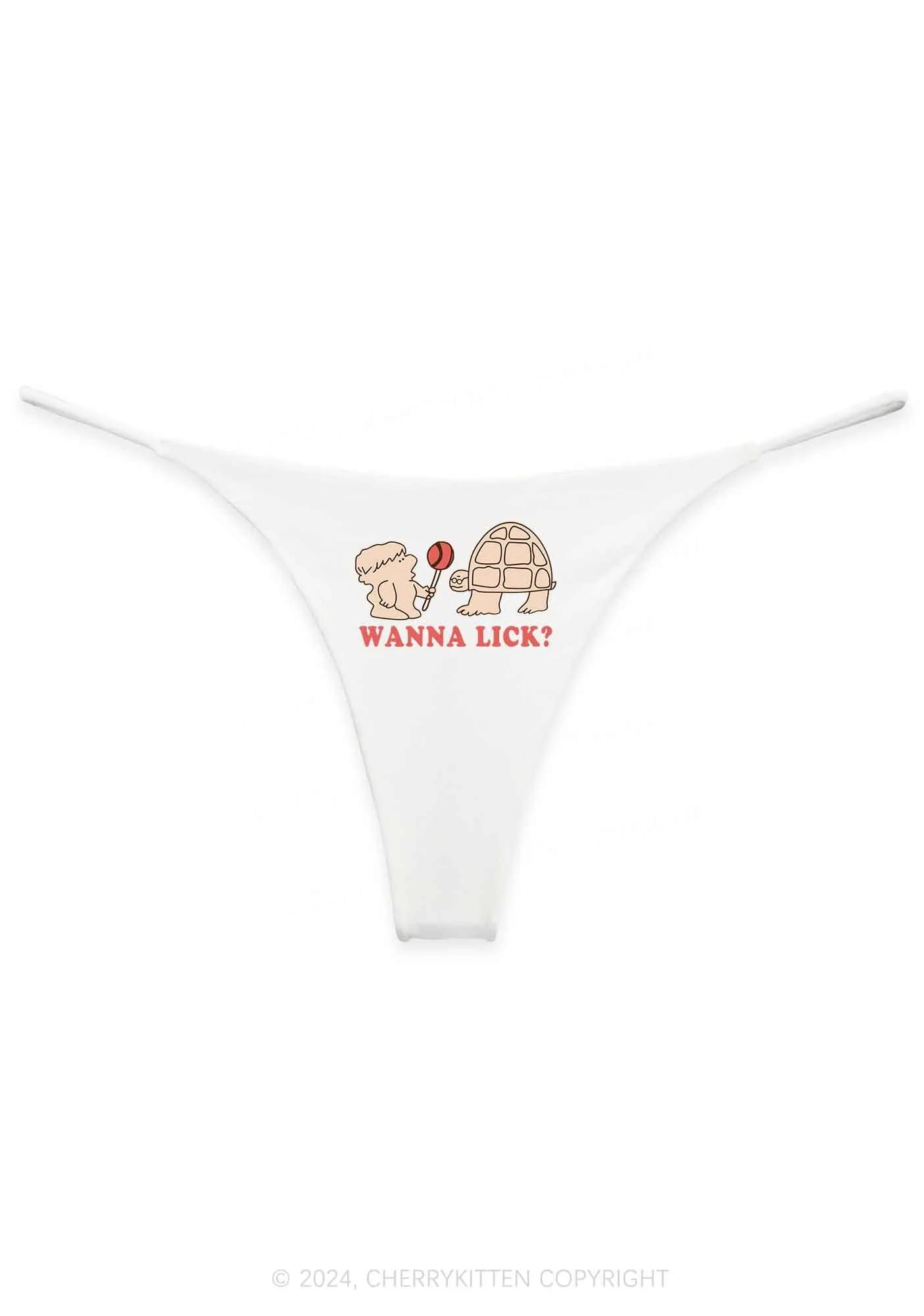 Wanna Lick Lollipop Y2K Bikini String Thong Cherrykitten