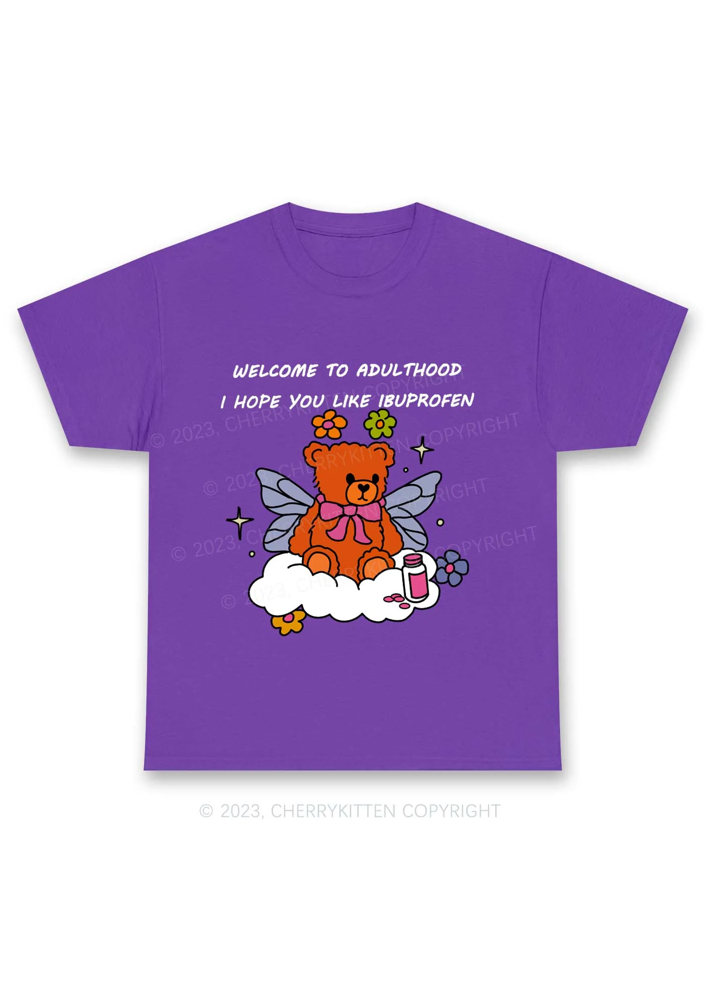 Welcome To Adulthood Y2K Chunky Shirt Cherrykitten - Image 4