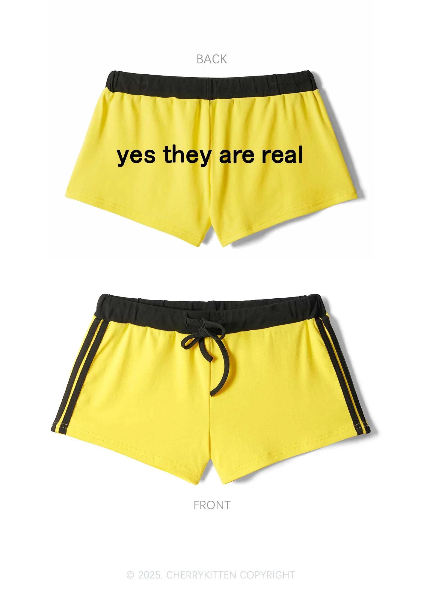 Yes They Are Real Y2K Drawstring Mini Shorts Cherrykitten - Image 5
