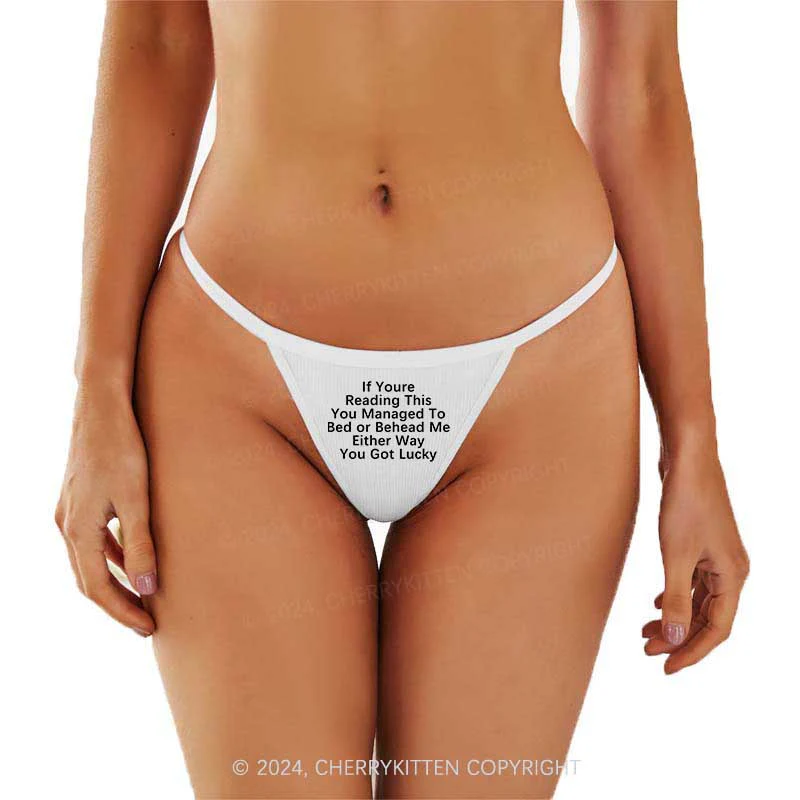You Got Lucky Y2K Flat String Thong Cherrykitten - Image 3