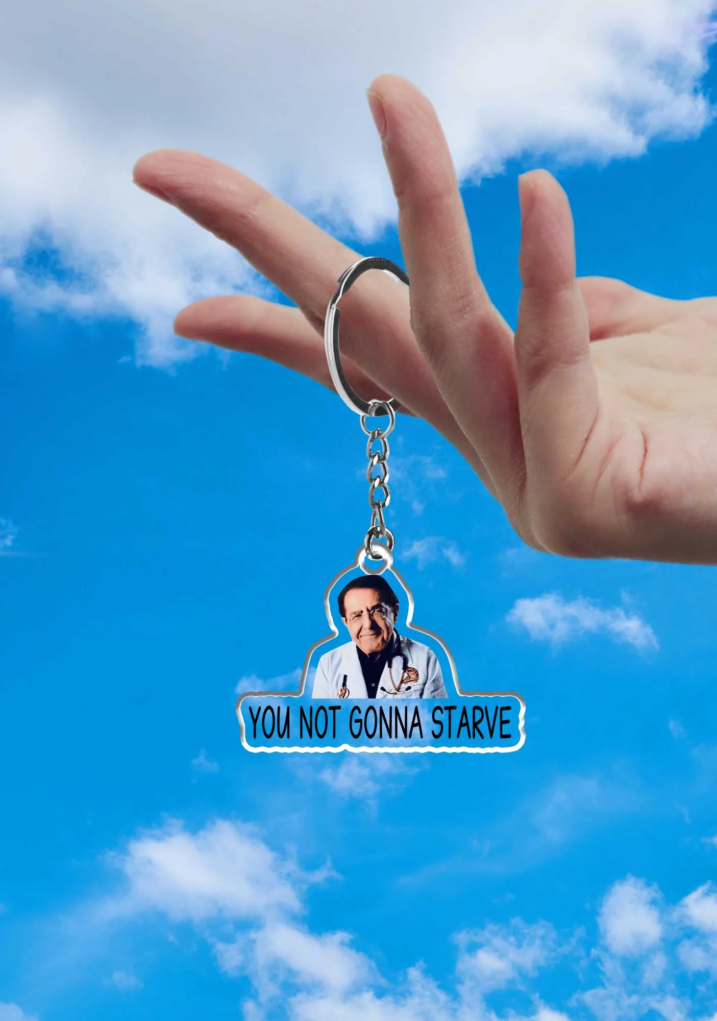 You Not Gonna Starve 1Pc Y2K Keychain Cherrykitten - Image 2